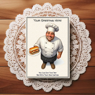 Aanpasbare Keuken / Chef Ansichtkaart voor elke ge Briefkaart