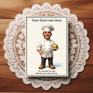 Aanpasbare Keuken / Chef Ansichtkaart voor elke ge Briefkaart