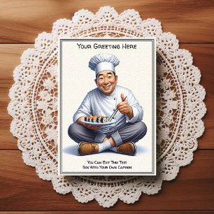 Aanpasbare Keuken / Chef Ansichtkaart voor elke ge Briefkaart