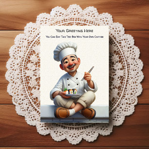 Aanpasbare Keuken- of Chef-ansichtkaart voor elke Briefkaart