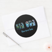 AANPASBARE KIA ORA KIWI PAUA RONDE STICKER (Envelop)