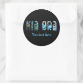 AANPASBARE KIA ORA KIWI PAUA RONDE STICKER (Tas)