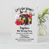 Aanpasbare Kinder Kostuum Verjaardag Uitnodiging K (Staand voorkant)