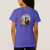 Aanpasbare Kinderen Paardrijden in Training T-shirt (Achterkant)