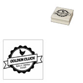 Aanpasbare Kippenboerderij Verse Eieren Rubberstempel (Gestempeld)