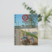 Aanpasbare "kiss & ride" briefkaart (Staand voorkant)