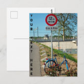 Aanpasbare "kiss & ride" briefkaart (Voorkant / Achterkant)
