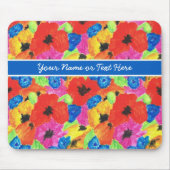 Aanpasbare Klaprozen en Korenbloemen Muismat (Voorkant)