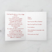 Aanpasbare klasse van 2000 Reunion Invitation Kaar (Binnen)