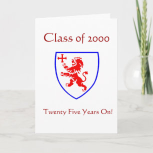 Aanpasbare klasse van 2000 Reunion Invitation Kaar