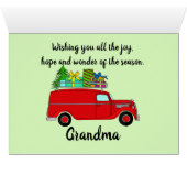 Aanpasbare Klassieke Kerstauto (Binenzijde Horizontaal (Onderkant))