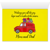 Aanpasbare Klassieke Kerstauto (Binenzijde Horizontaal (Onderkant))