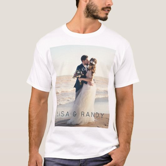 Aanpasbare kleding met fotoafdruk t-shirt (Voorkant)
