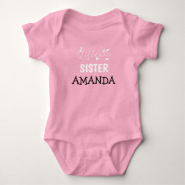 Aanpasbare Kleine Zus Baby Meisjesnaam zuigeling m Romper