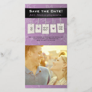 Aanpasbare kleur: DIY Save the Date Photo Cards