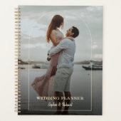 Aanpasbare Kleur Script Aangepaste Foto  Planner (Voorkant)