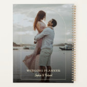 Aanpasbare Kleur Script Aangepaste Foto  Planner (Achterkant)