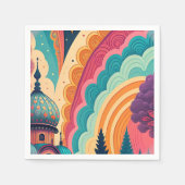 Aanpasbare Kleurrijke Kunst Cocktail Papieren Serv Servet (Voorkant)