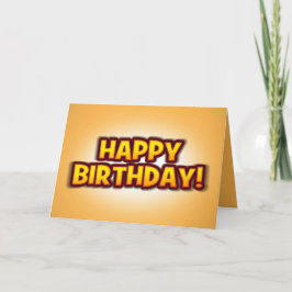 Aanpasbare, kleurrijke verjaardag Kaart voor een k