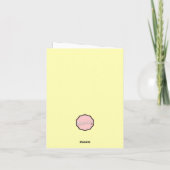 Aanpasbare Knuffel Konijn Pasen Kaart (Achterkant)