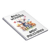 Aanpasbare Koeien en vlinders Notitieboek (Rechterzijde)