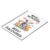 Aanpasbare Koeien en vlinders Notitieboek (Linkerzijde)