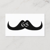 Aanpasbare Koel Witte Zwarte Stuurstangsnor Visitekaartje (Achterkant)