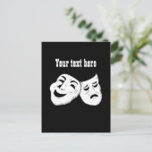 Aanpasbare koele filmmaskers briefkaart (Staand voorkant)