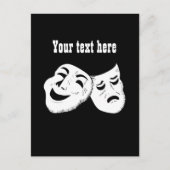 Aanpasbare koele filmmaskers briefkaart (Voorkant)