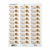 Aanpasbare koffiebedrijfs branding etiket (Full Sheet)