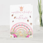 Aanpasbare Konijn Gefeliciteerd met de geboorte Kaart (Voorkant)
