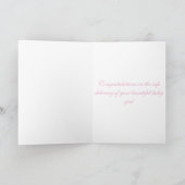 Aanpasbare Konijn Gefeliciteerd met de geboorte Kaart (Binnen)