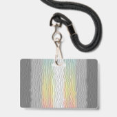Aanpasbare kronkelige Boho Demifluid Pride-vlag Badge (Achterkant met lanyard)