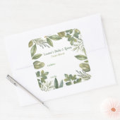 Aanpasbare kruiden- en specerijen voedseletiketten vierkante sticker (Envelop)