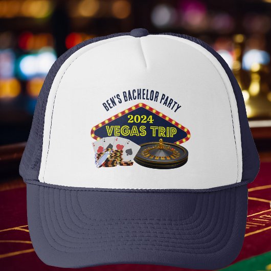 Aanpasbare Las Vegas Bachelorfeest Casino Trucker Pet