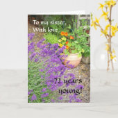 Aanpasbare leeftijdsspecifieke Kaart voor iedereen (Gele Bloem)