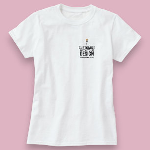 Aanpasbare lege zakelijke eenvoudige  t-shirt