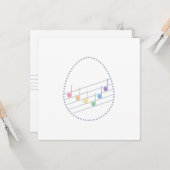 Aanpasbare Lente Melodie (Fusie) Kaart (Voorkant / Achterkant in situ)