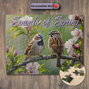 Aanpasbare Lente Mussen Legpuzzel