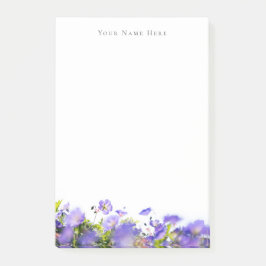 Aanpasbare lente wilde bloem post-it® notes