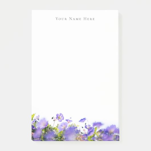 Aanpasbare lente wilde bloem post-it® notes (Voorkant)