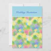 Aanpasbare lente zonneschijn bruiloft uitnodiging (Voorkant)