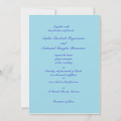 Aanpasbare lente zonneschijn bruiloft uitnodiging (Achterkant)