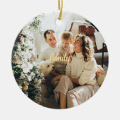 Aanpasbare Leuke Familie Kerst Ornament (Voorkant)