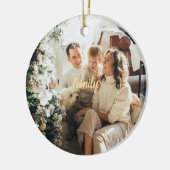 Aanpasbare Leuke Familie Kerst Ornament (Links)