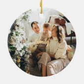 Aanpasbare Leuke Familie Kerst Ornament (Achterkant)