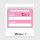 Aanpasbare Leuke Olie Verandering Herinnering Olie Sticker (Vel)