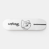Aanpasbare Line Art Pug Persoonlijk Skateboard (Horizontaal)