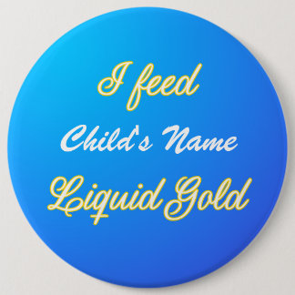 Aanpasbare Liquid Gold Badge Ronde Button 6,0 Cm