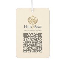 Aanpasbare Logo En QR-code Zachte Warme Ivoor
